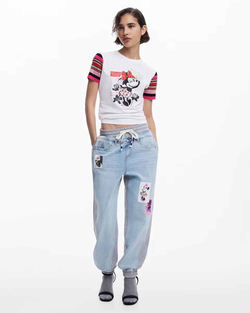 

Женские джинсы-джоггеры Minnie Mouse Desigual, синий