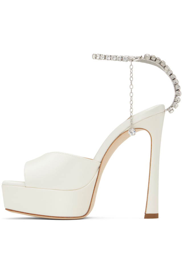 эксклюзивные босоножки на каблуке saeda 125 от Off-White для Ssense Jimmy Choo, мультиколор — фото 3