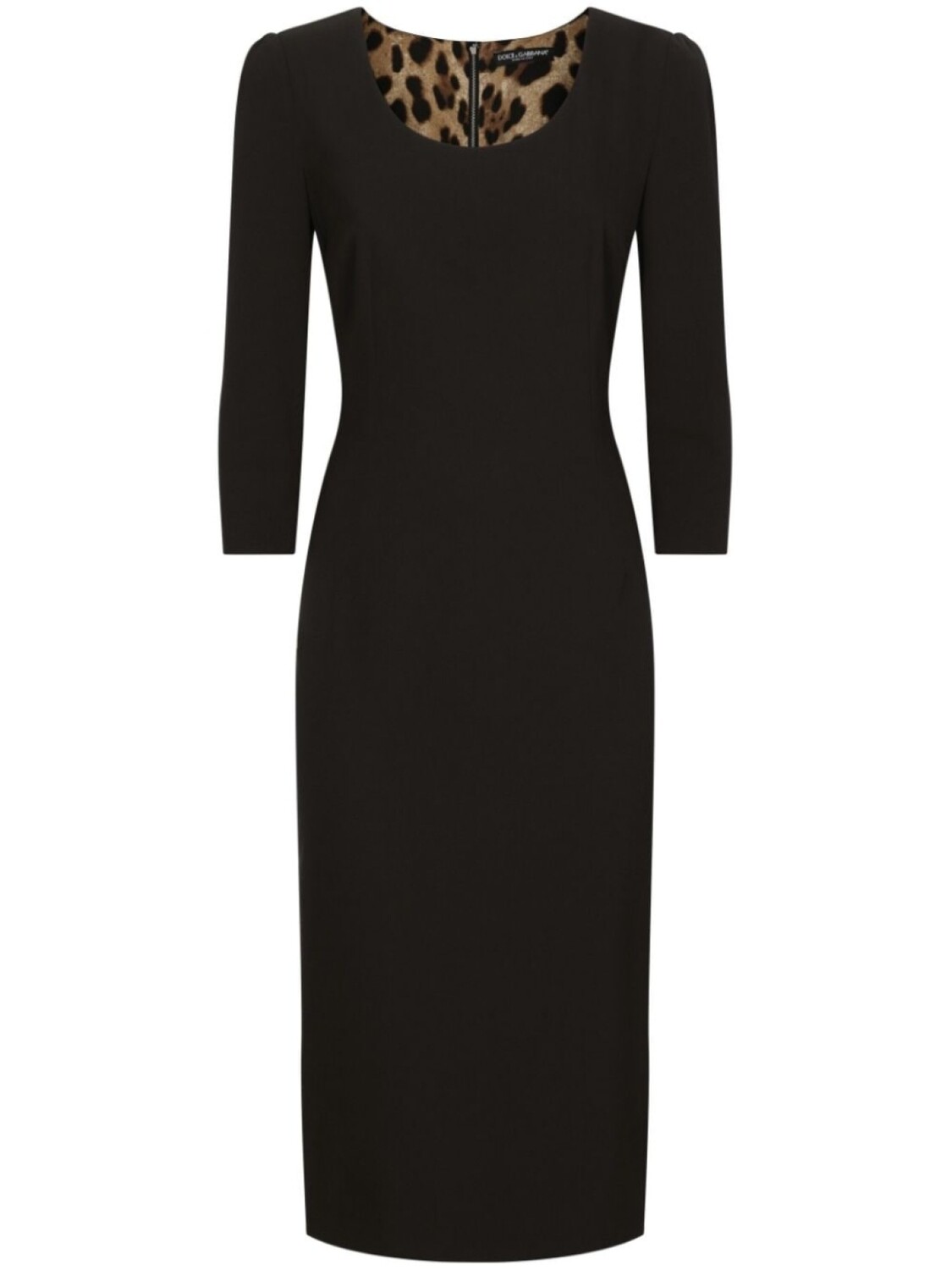 

Dolce & Gabbana платье миди из вирджинской шерсти, черный