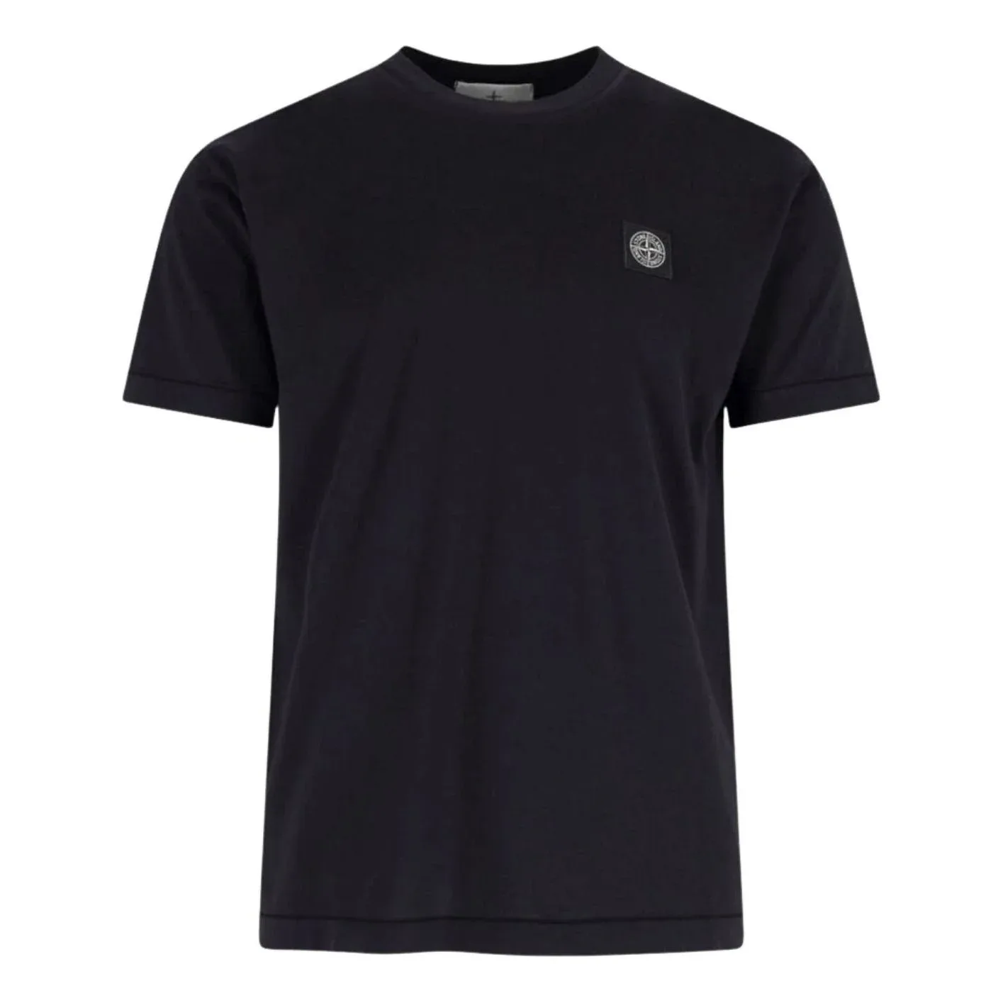 Футболка STONE ISLAND 2100027 60/2 Slim-Fit с нашивкой в виде компаса, черная