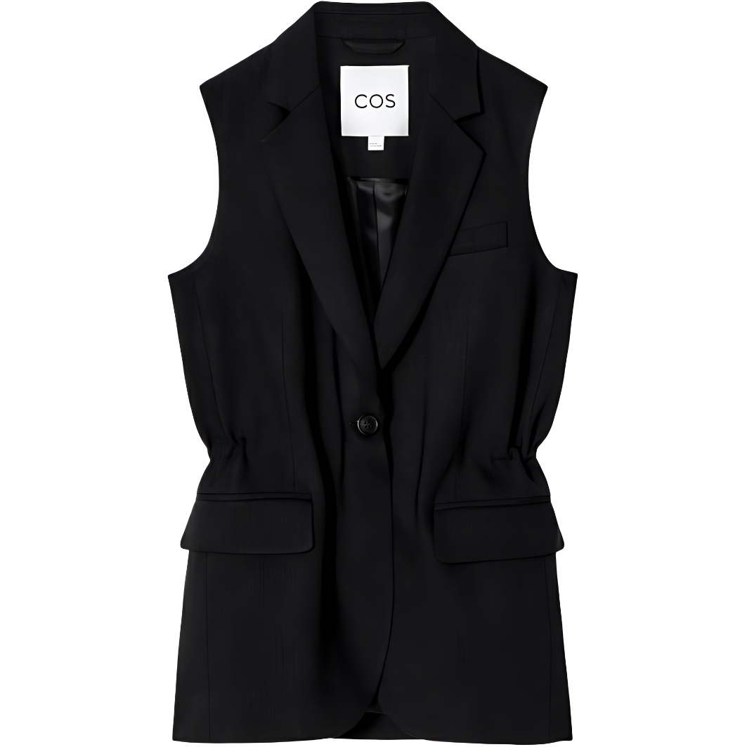 

COS Женский черный жилет, Black