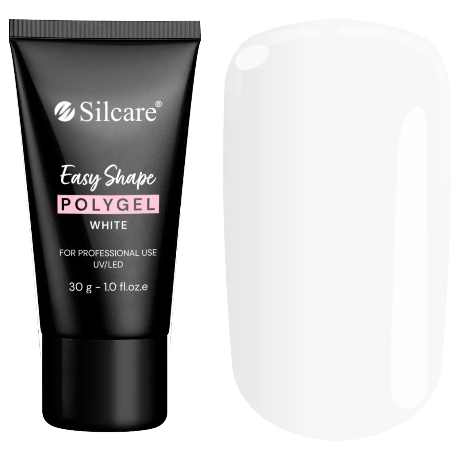 

Белый гель для наращивания ногтей Silcare Easy Shape Polygel, 30 гр