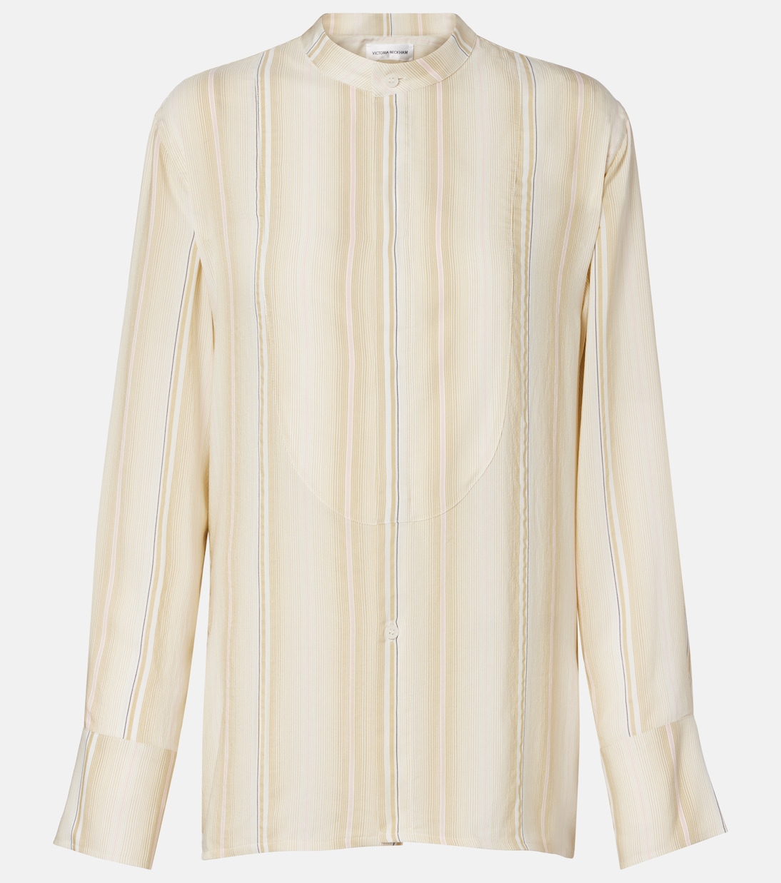 

Полосатая рубашка Victoria Beckham, Pistachio\Pink