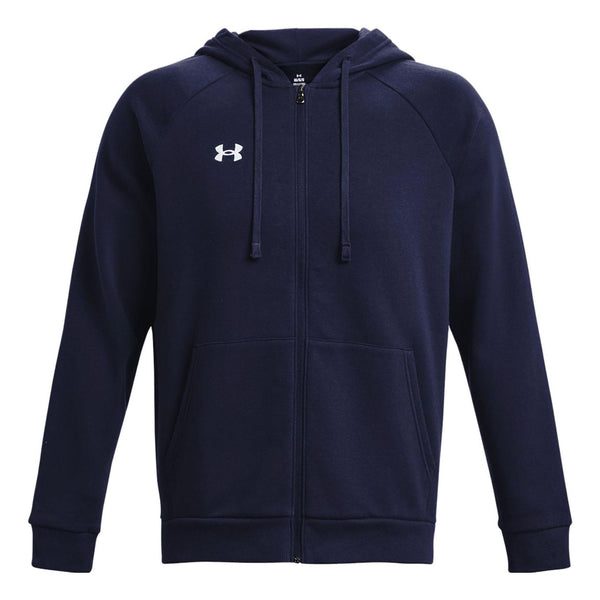 

Куртка rival fleece fz hooded jacket 'navy blue' Under Armour, синий