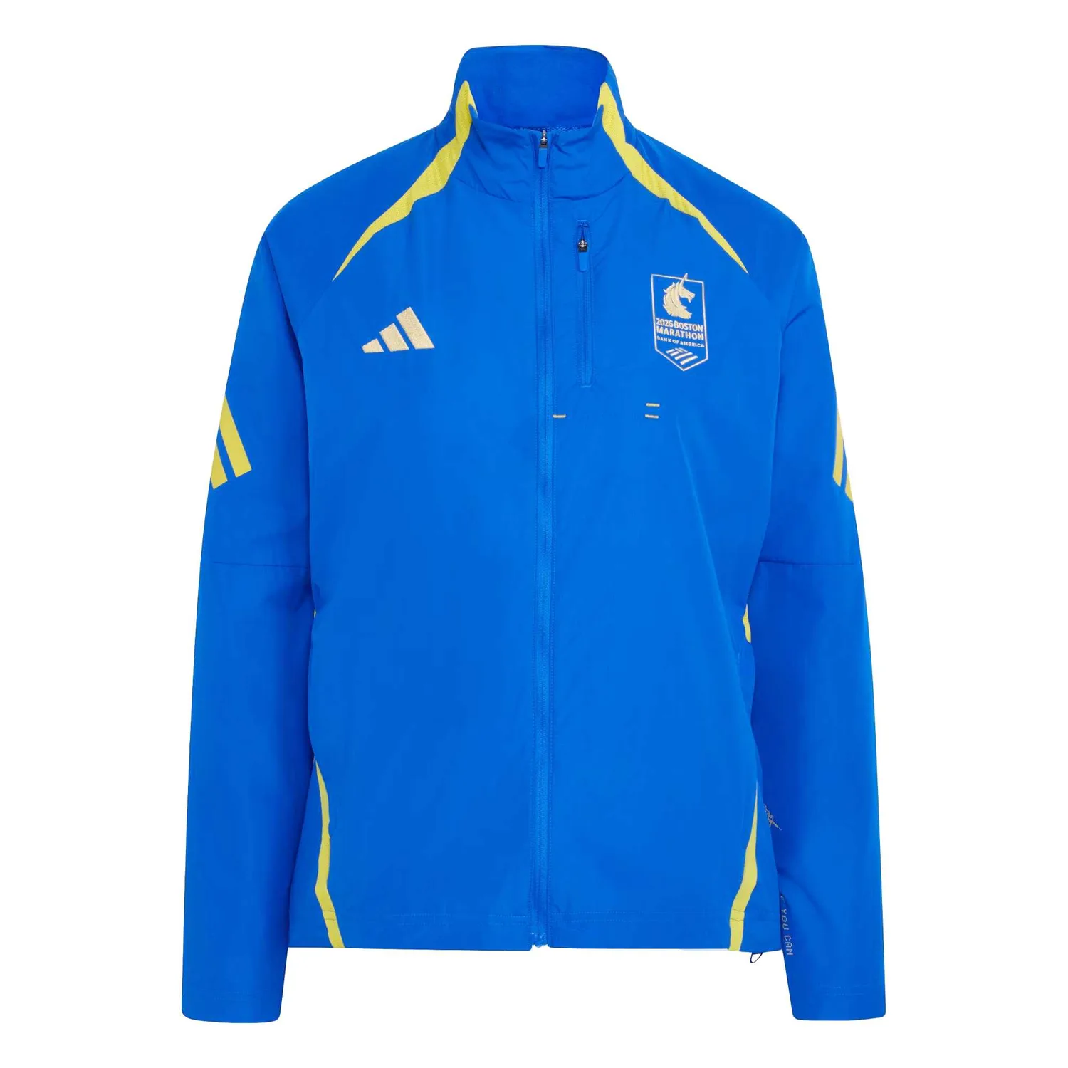 Adidas Куртка для бега женская синяя со стойкой
