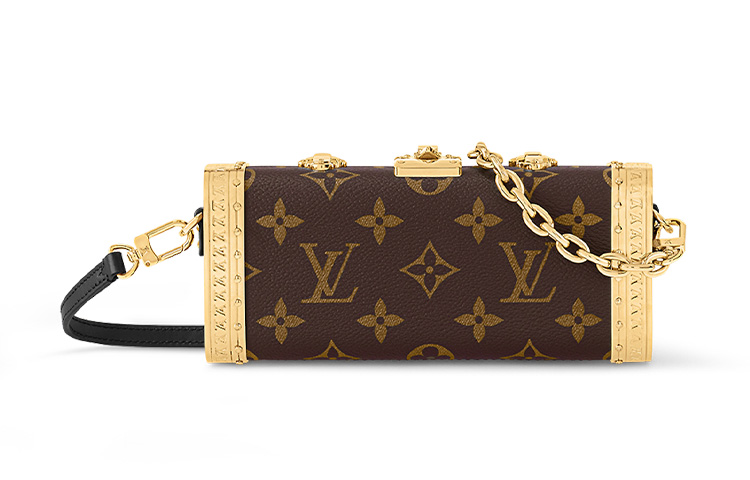 

LOUIS VUITTON Косметичка Vanity Canvas с кожаным чехлом, кроссбоди, сумка через плечо, обычная, женская, коричневая