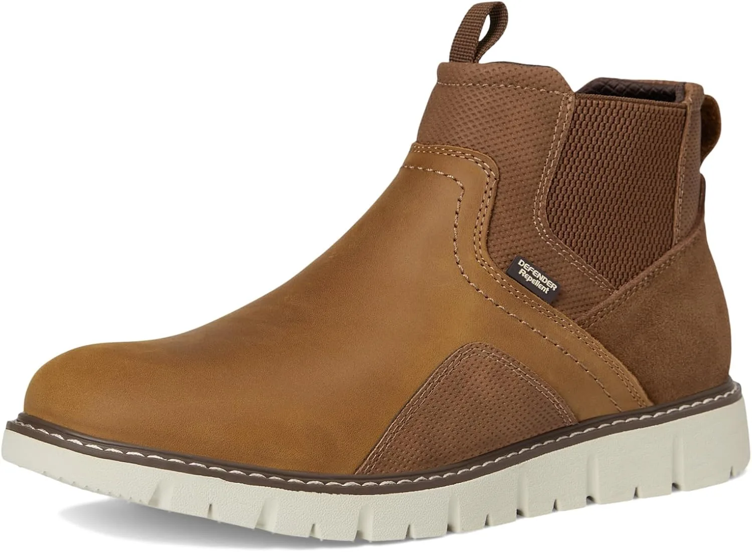 Мужские ботинки Nunn Bush Karnak Plain Toe Chelsea Boots, легкие и удобные, модель Chukka, светло-коричневый — фото 2