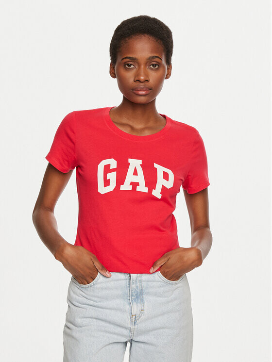 

Футболка стандартного кроя Gap, красный