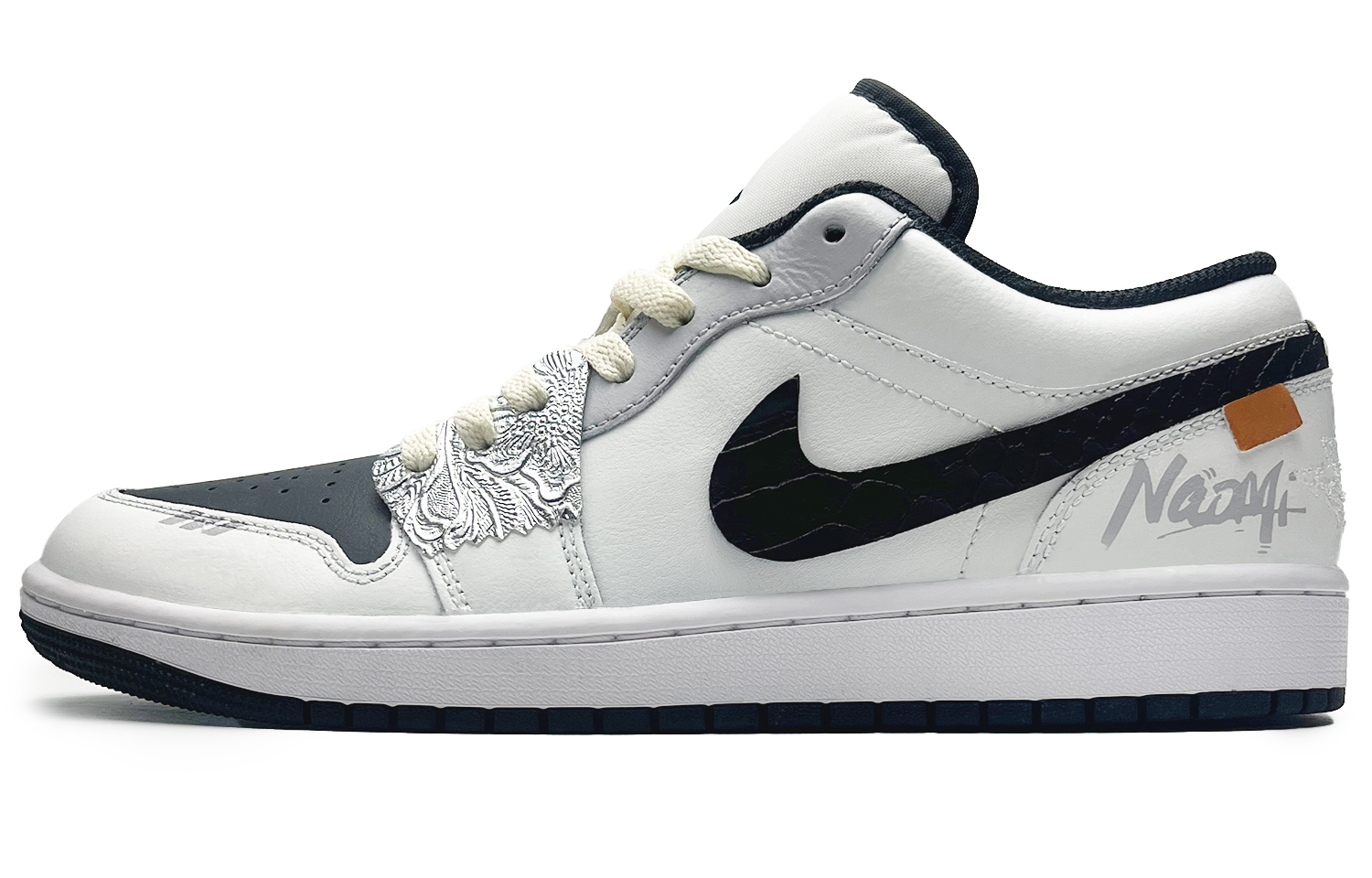 

Кроссовки баскетбольные мужские Air 1 Cushioning Anti-Slip And Wear-Resistant Low-Top Vintage Black Jordan