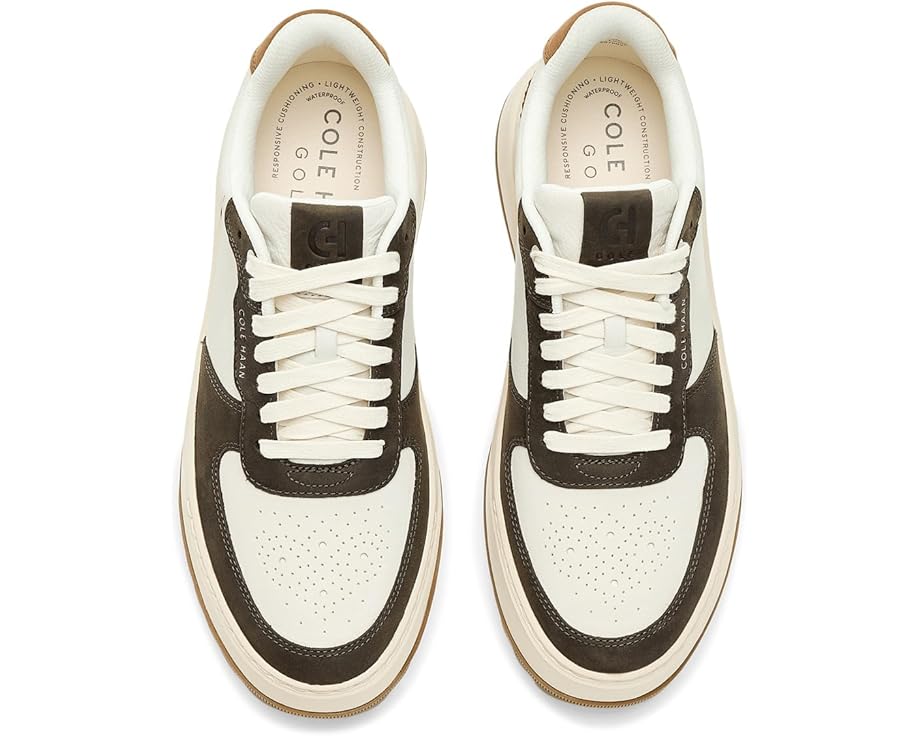 Мужские кроссовки Cole Haan Grandpro Crossover Golf, Ivory Wp/Deep Olive Wp/Ivory — фото 2