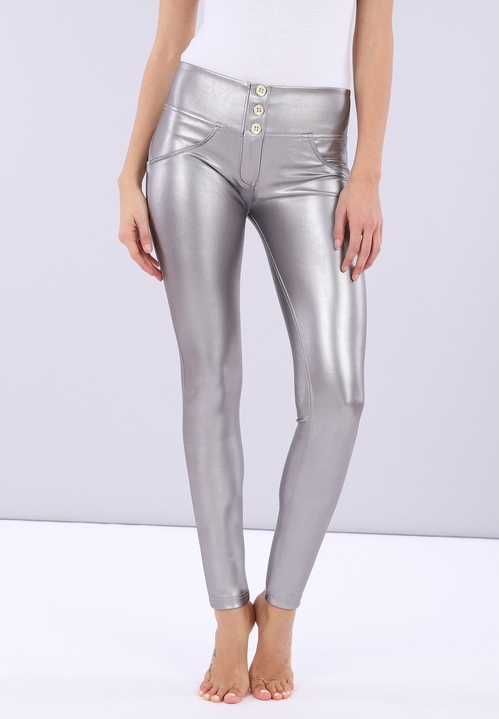 

Леггинсы DONNA SKINNY IN METALLIZATA OPACA Freddy, серый