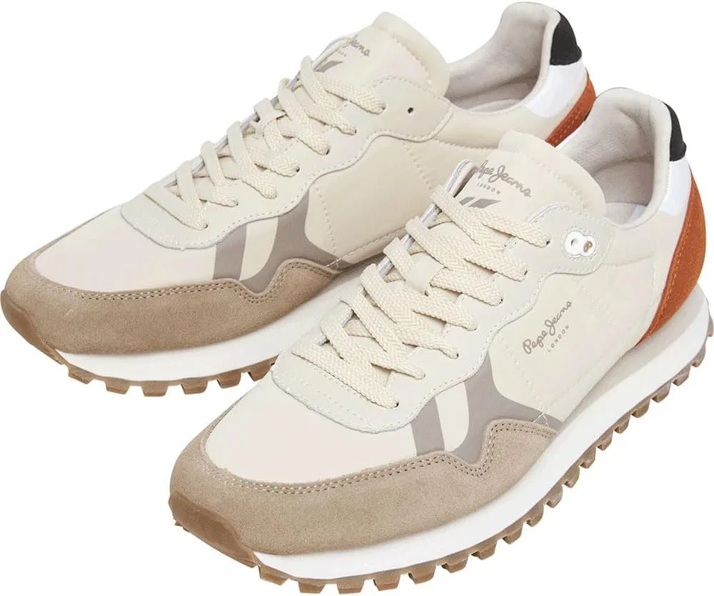 Кроссовки Pepe Jeans Brti-On Master beige Leder Hausschuhe — фото 3