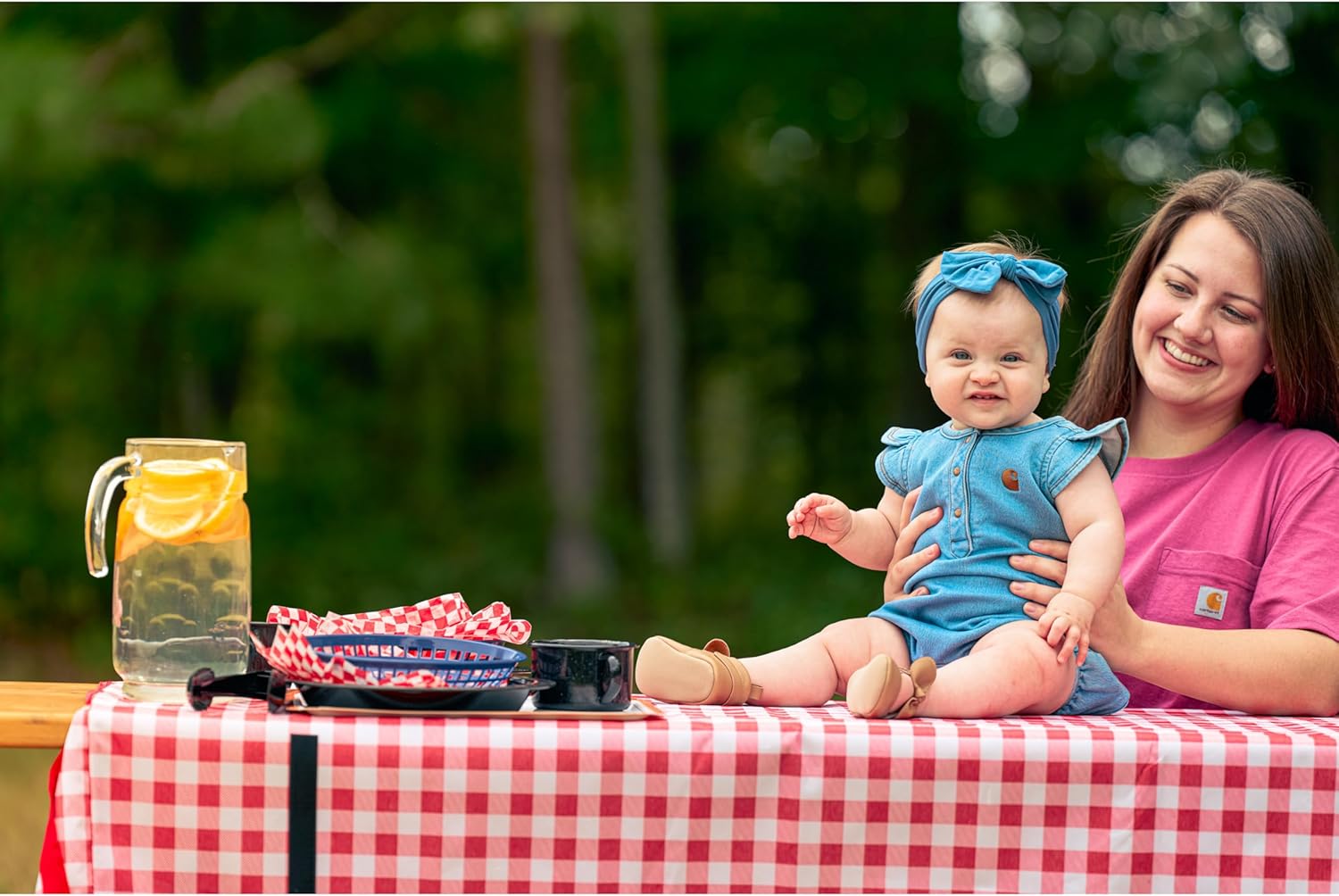 Carhartt baby-girls короткий рукав деним хенли комбинезон, Light Wash — фото 4