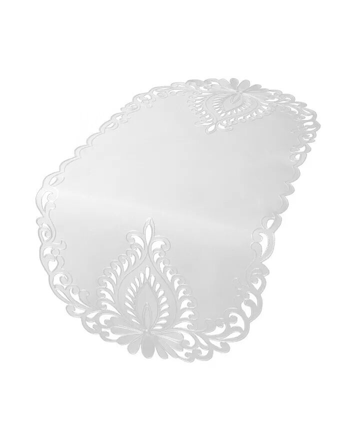 

Настольная дорожка Wilshire с вышивкой ришелье, 16 x 70 дюймов Xia Home Fashions, белый