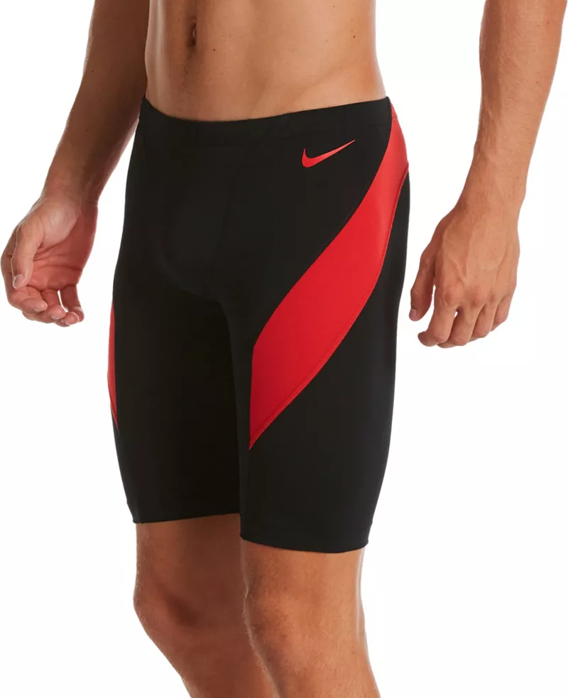 

Мужской купальник-джаммер с цветными блоками Nike Hydrastrong VX, красный