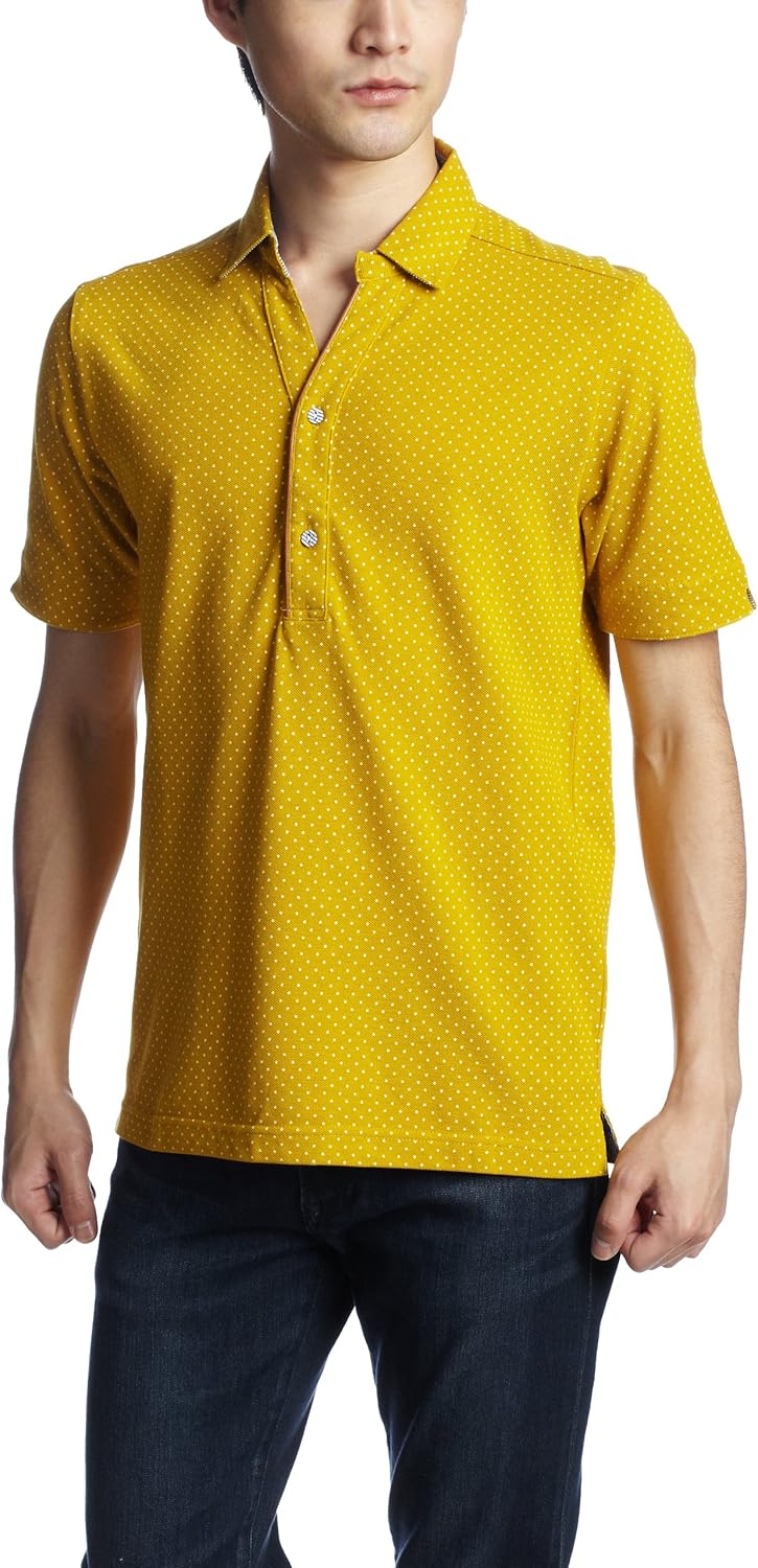 

Футболка-поло в горошек UNION STATION CLECTIVE, горчичный