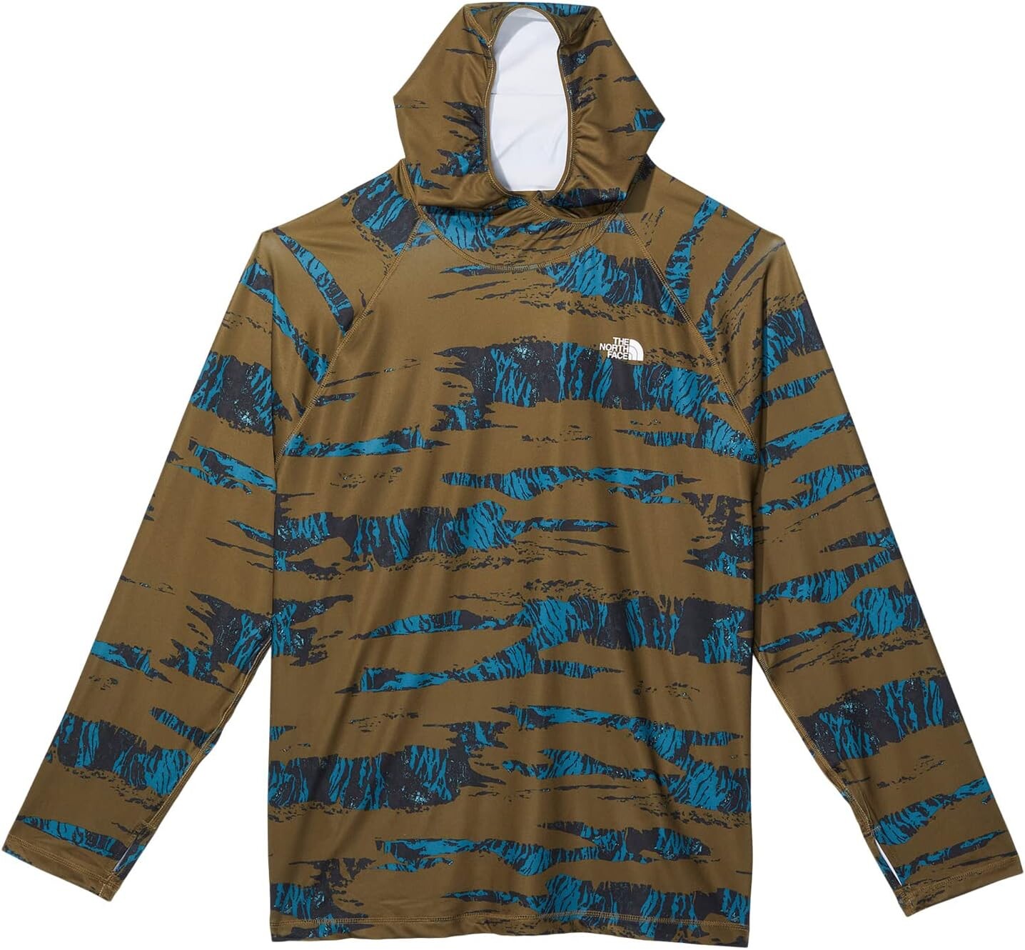 

Толстовка с капюшоном для воды класса V The North Face, цвет Military Olive Ravine Camo Print