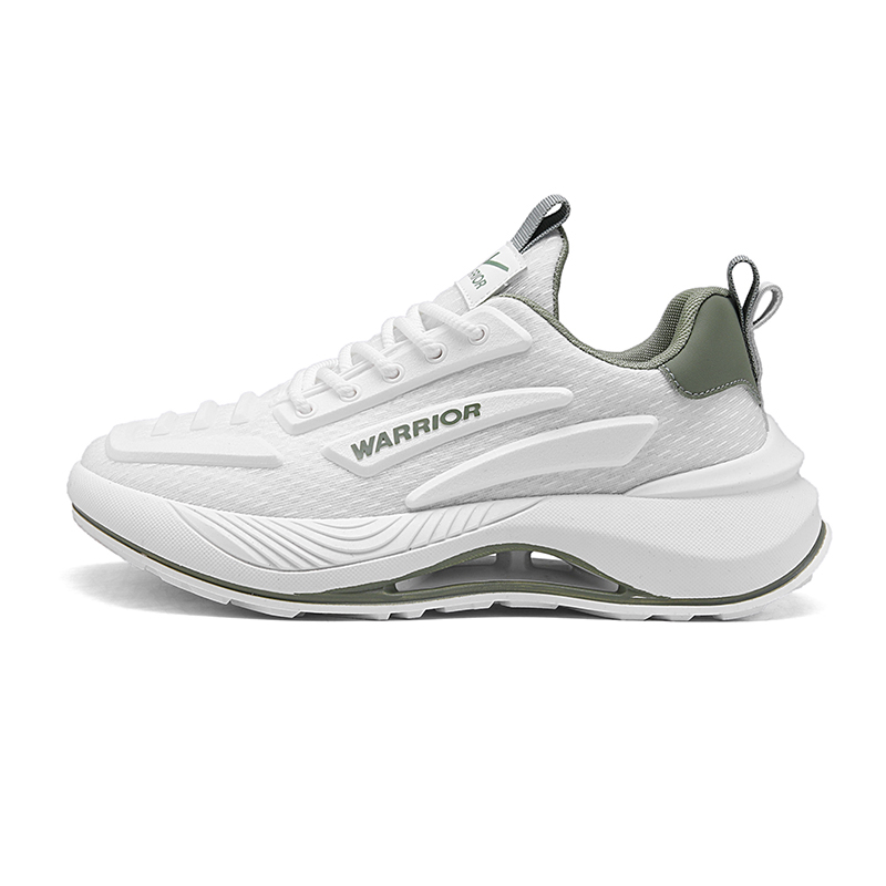 

WARRIOR Мужские низкие беговые кроссовки бело-синие бело-зеленые, цвет White Green