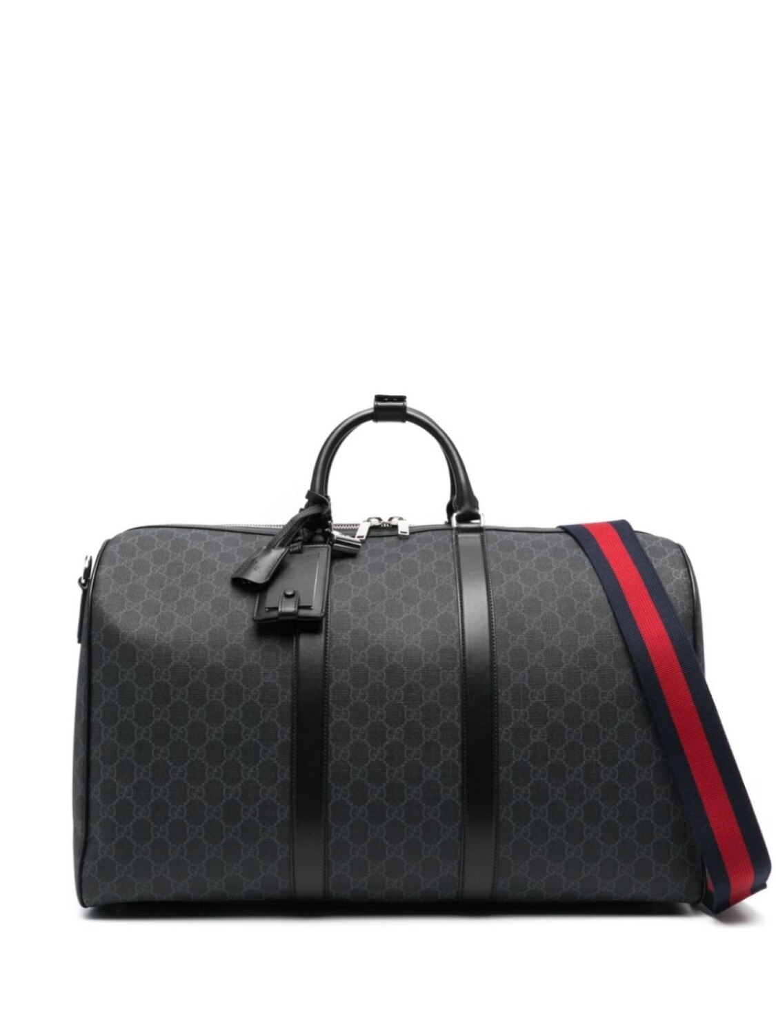 

Gucci дорожная сумка из канваса с узором GG Supreme, черный