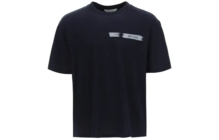

Футболка мужская черная Ermenegildo Zegna