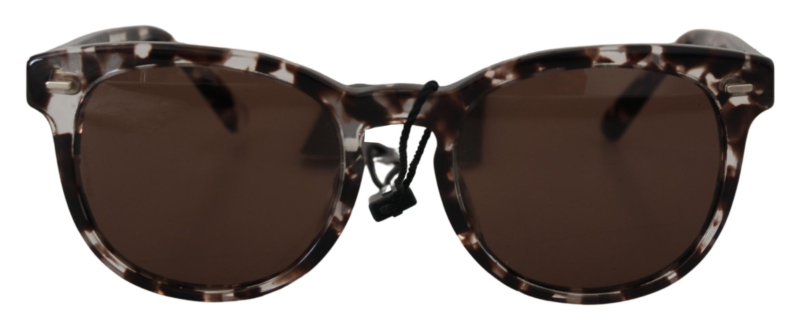 

Элегантные круглые солнцезащитные очки из ацетата Dolce & Gabbana, коричневый
