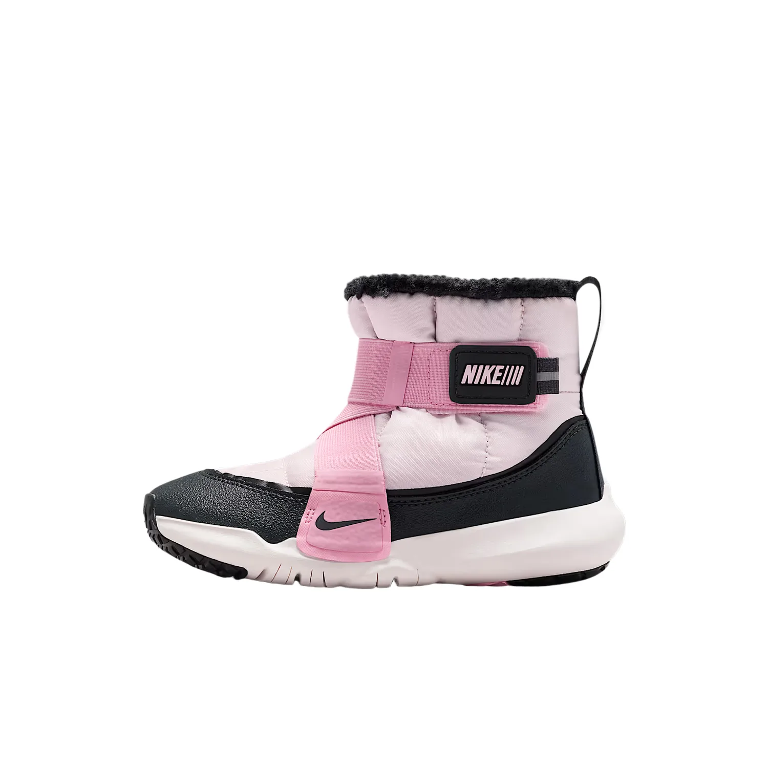 Nike Детские термоботинки Flex Advance Fabric Pearl Powder/Medium Soft Pink/Black/Coal Black