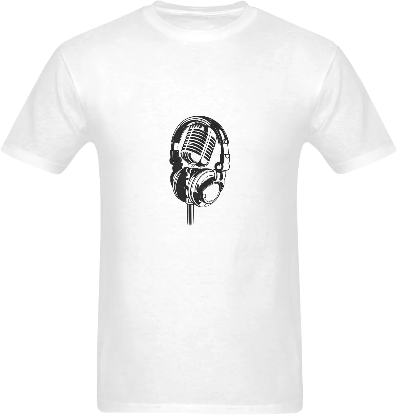 

Футболка с принтом Music Microphone Headphones PURRINI