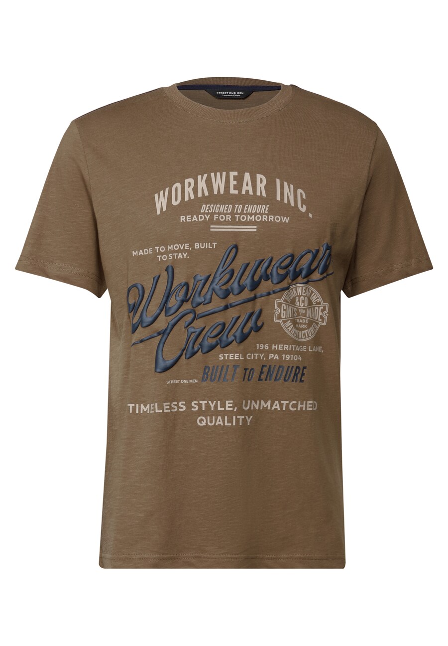 

Футболка Street One MEN, Brown/Caramel