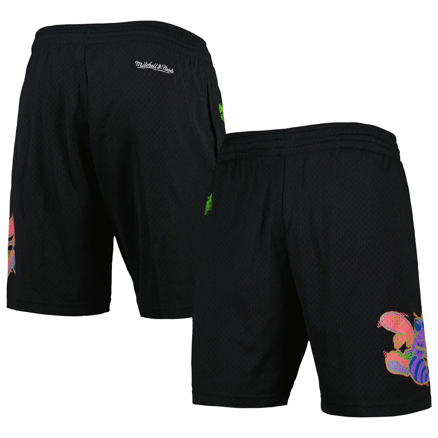 

Мужские шорты Mitchell & Ness Charlotte Hornets из твердой древесины Classics Color Bomb Energy