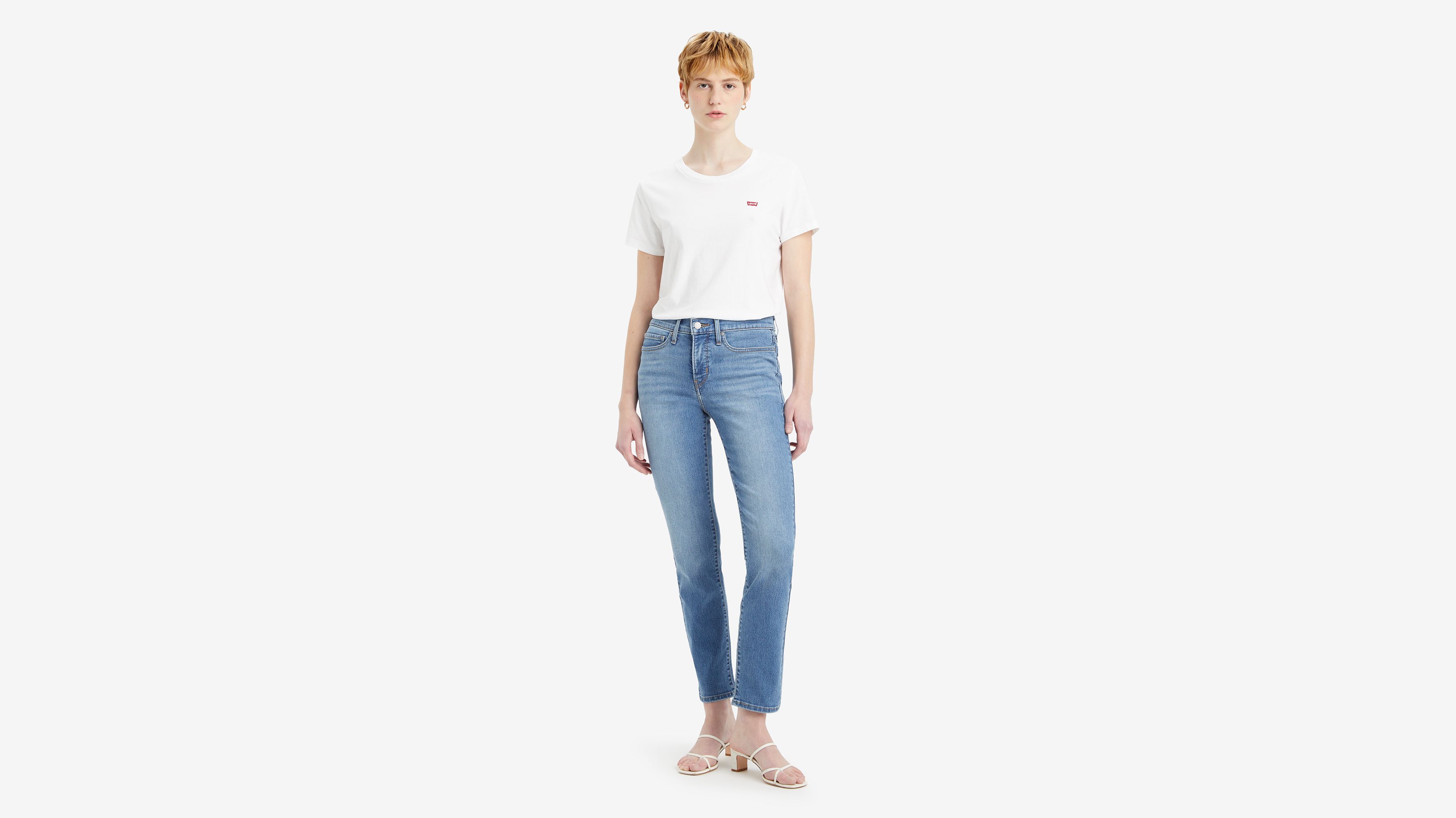 

312 Формирующие узкие женские джинсы Levi's, цвет Working Harder - Medium Wash