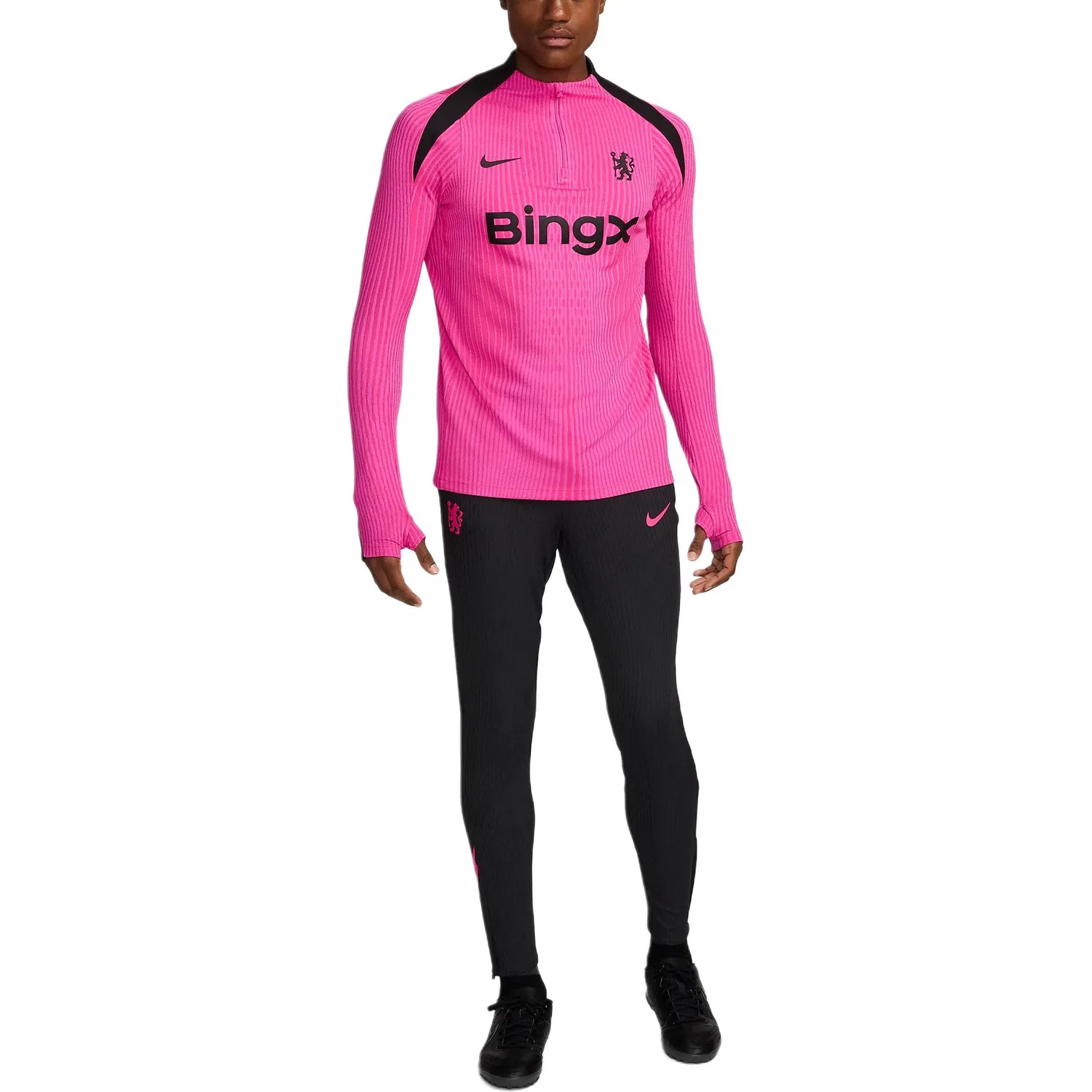 Шорты футбольные мужские Chelsea FC Dri FIT ADV FW24 Strike Elite Third Black/Pink Primer/Pink Primer Nike — фото 4