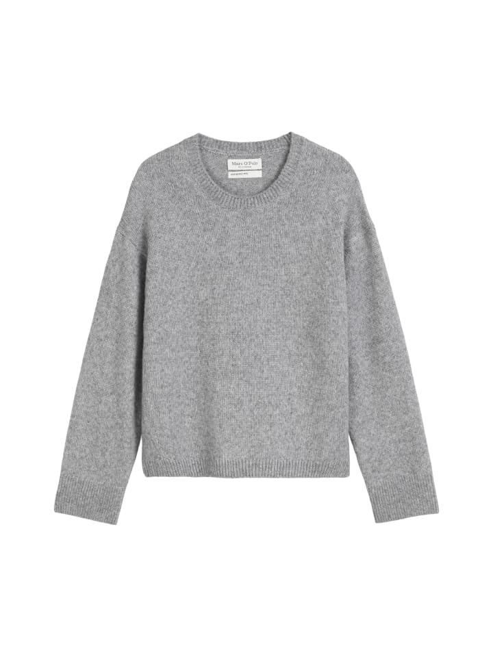 

Marc O'Polo Свободный вязаный свитер светло-серого меланжевого цвета