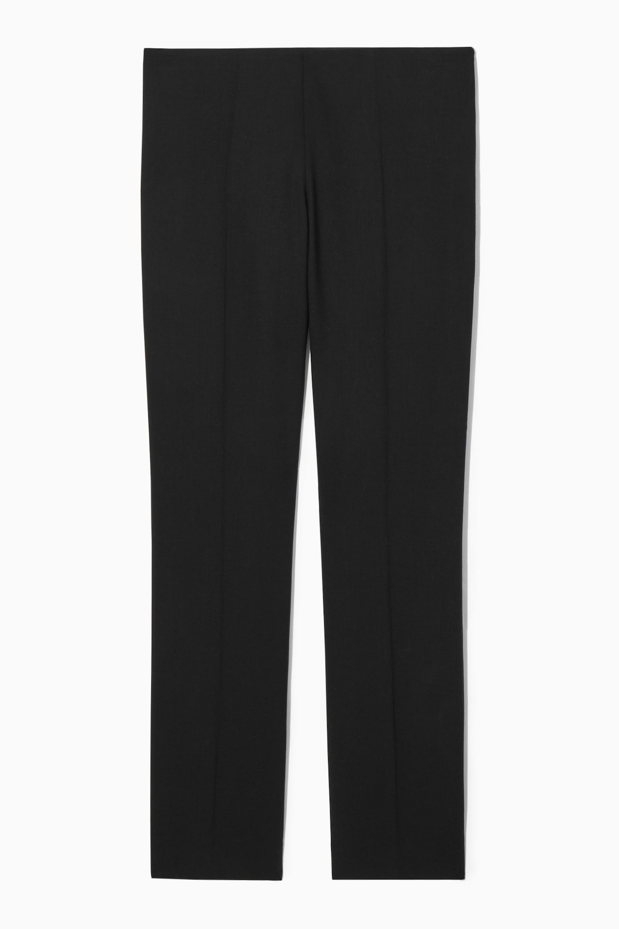 

Брюки из крепа с шерстью-slim fit COS, черный