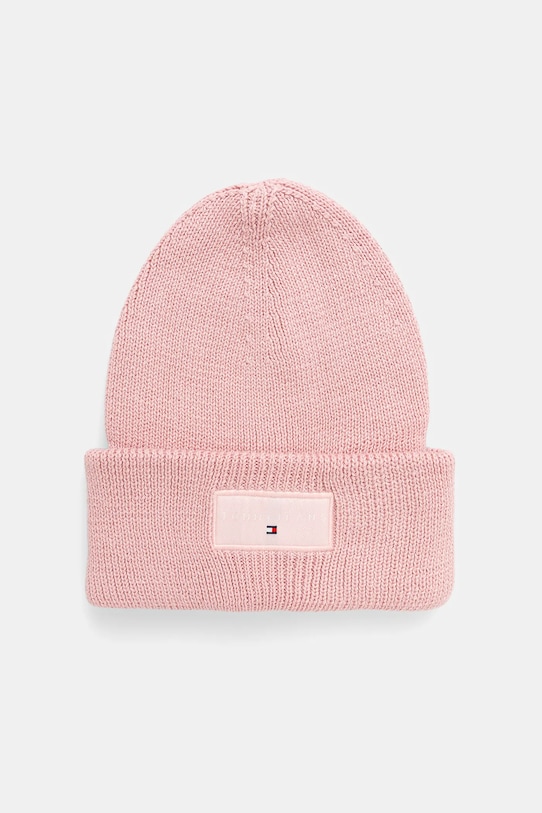 

Хлопковая шапка Tommy Jeans, розовый