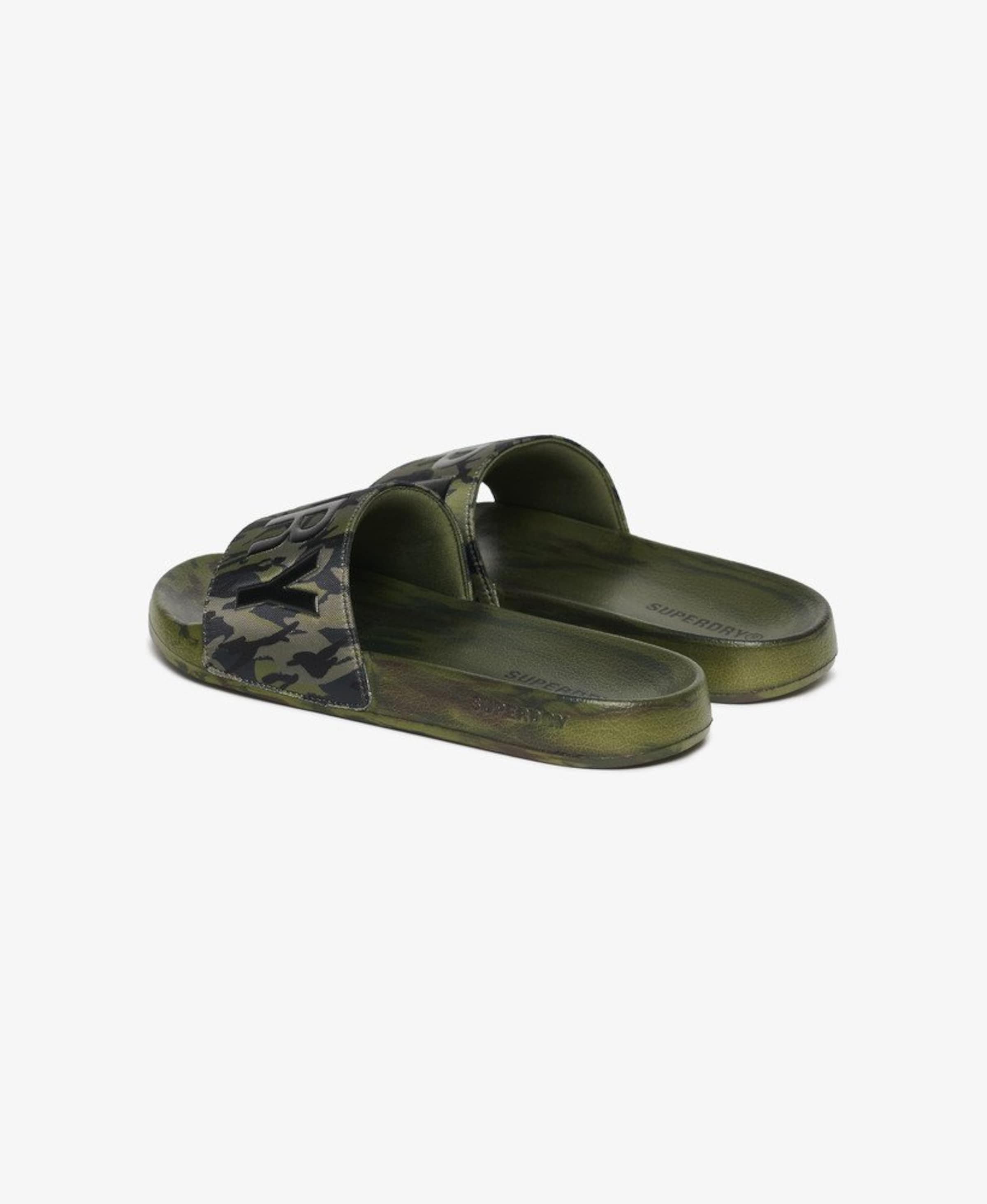 Superdry & Co Пляжные и бассейновые туфли 'Core' в цвете Khaki — фото 2