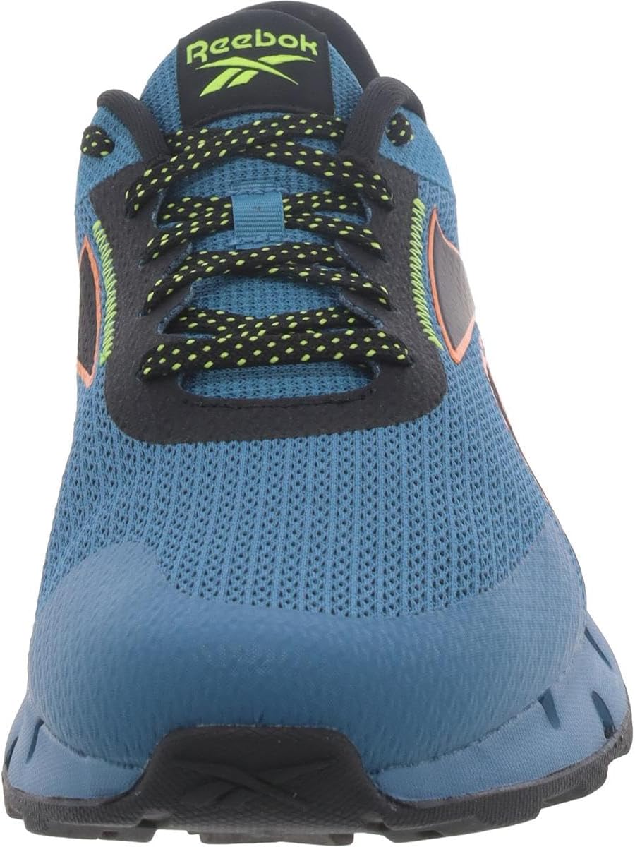 Кроссовки Reebok Zig Dynamica 2.0, черный/синий/оранжевый/стальной — фото 2