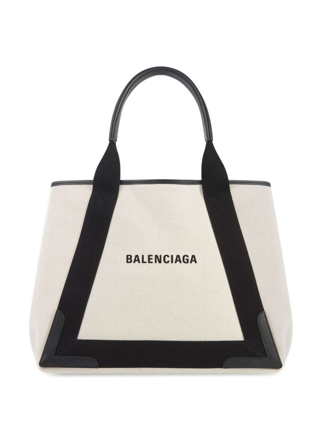 

Сумка-тоут Balenciaga Navy Cabas среднего размера, нейтральный цвет