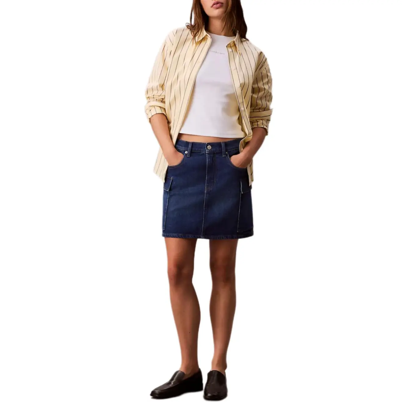 

Джинсовая короткая юбка Women's Calvin Klein, синий