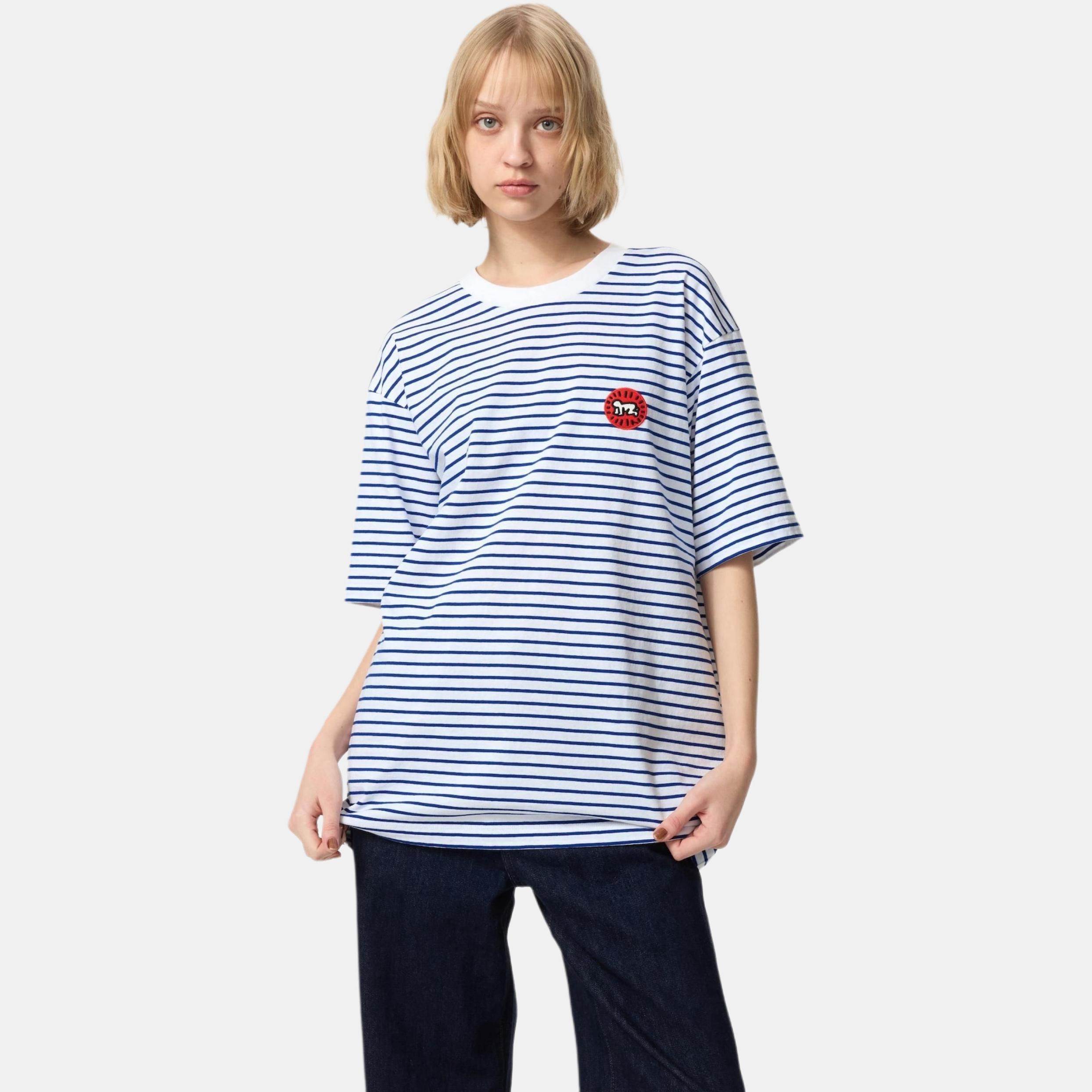 UNIQLO Футболка Keith Haring SS25 мужская white — фото 3