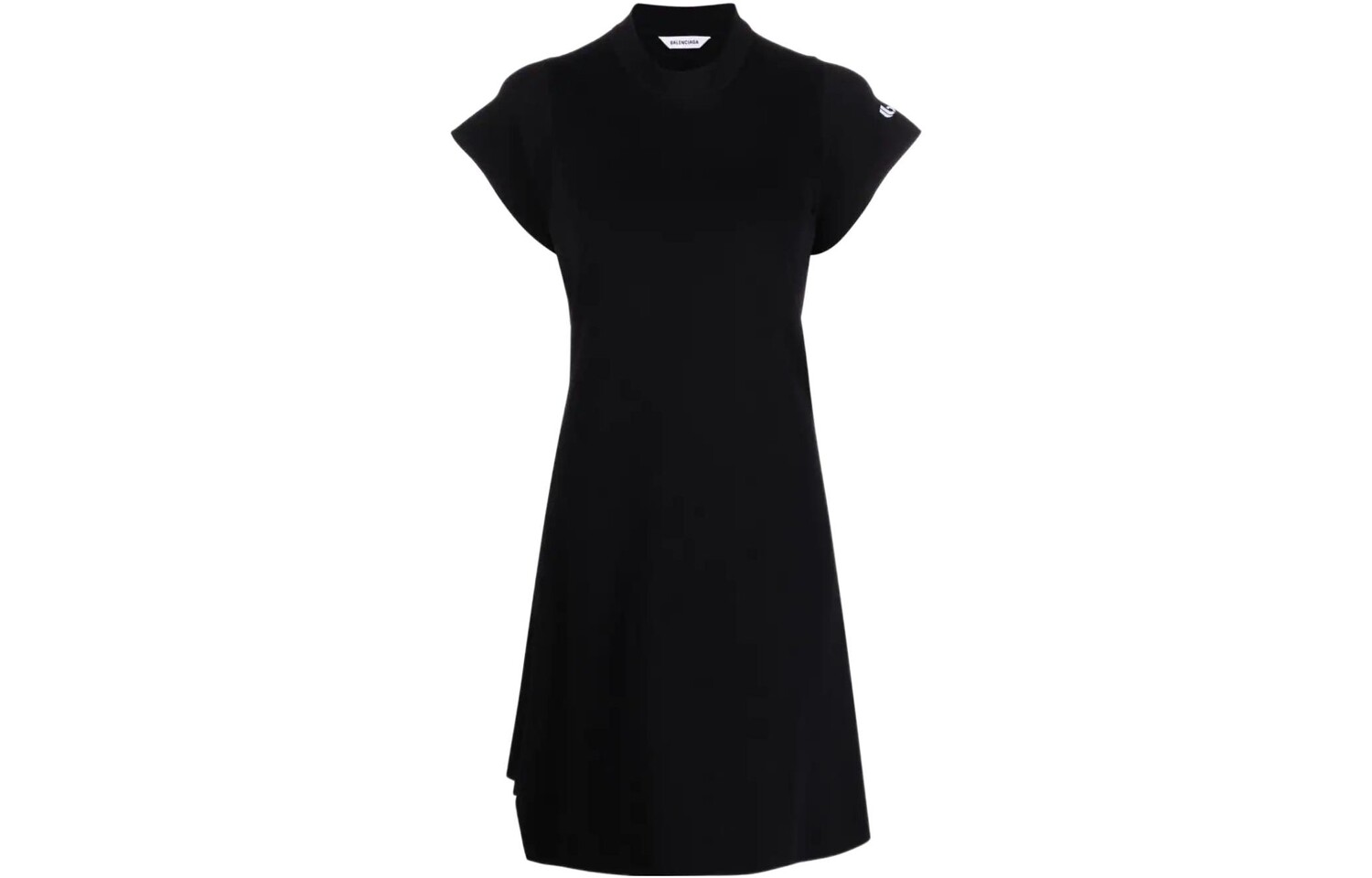 

Платье Balenciaga с короткими рукавами, черный
