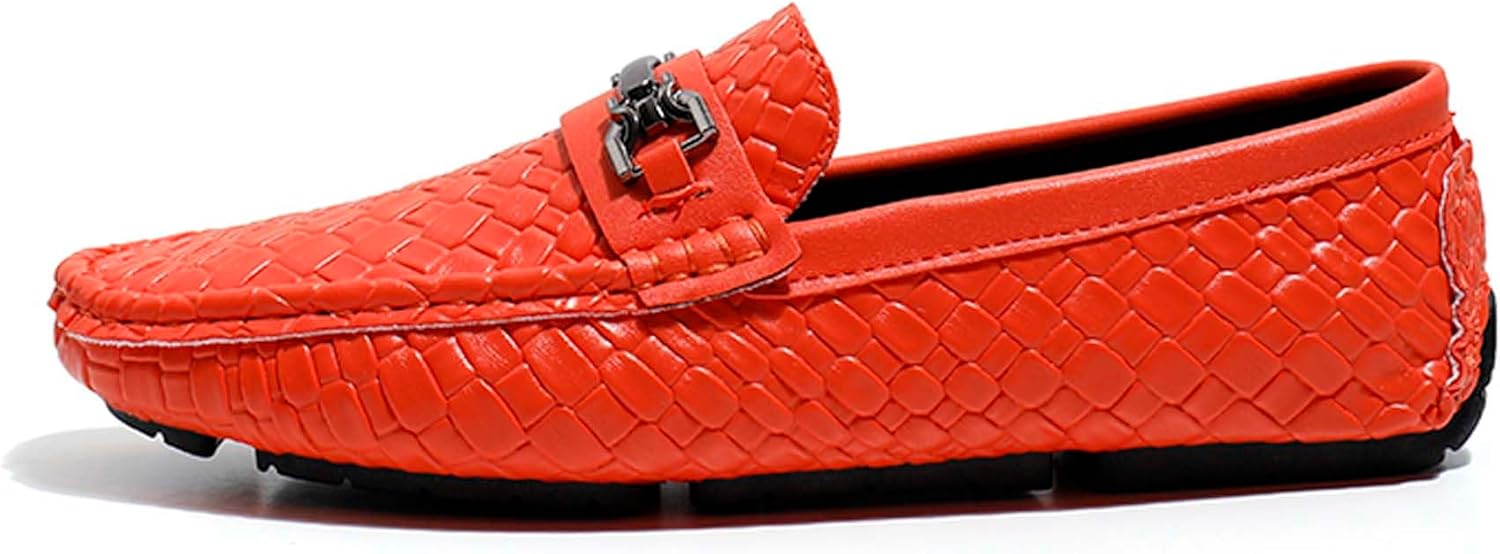 

Мужские лоферы Penny Urban Fashion, деловой повседневный стиль, официальная обувь, дышащие, для ходьбы, вождения, офиса, униформы, свадеб, банкетов, костюмов, платьев, кожаная обувь Generic, оранжевый