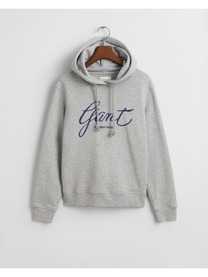 

Худи Gant, светло-серый меланж