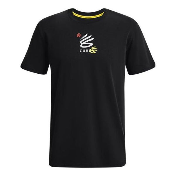 

Футболка curry 3's hvyweight t-shirt 'black multi' Under Armour, черный