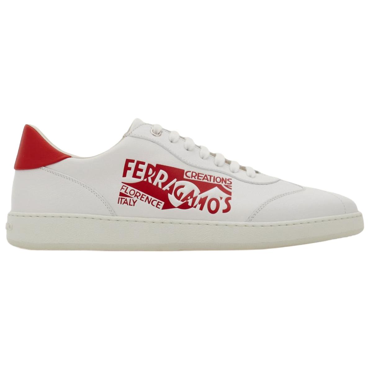 Кроссовки для скейтбординга мужские low top белые Ferragamo, белый — фото 3