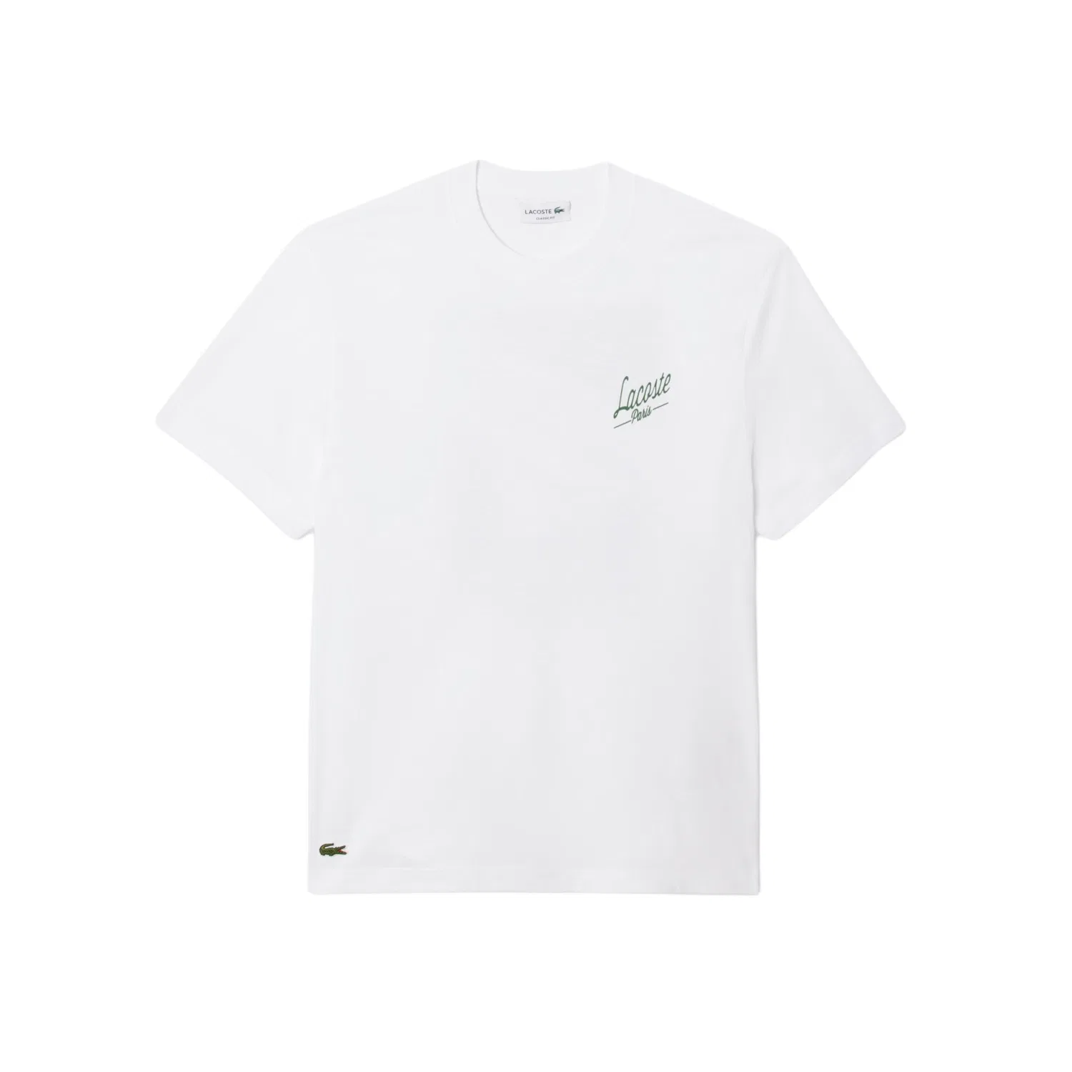 Футболка с логотипом LACOSTE белая