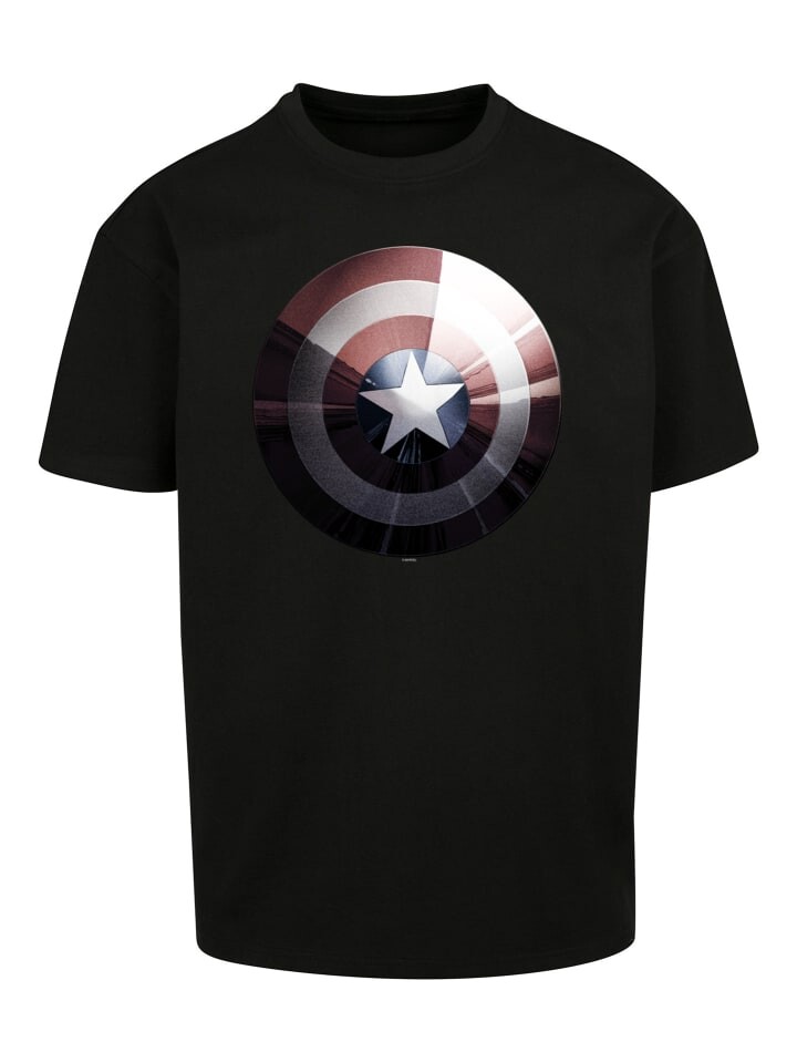 

Футболка F4NT4STIC Marvel Captain America Shield Shiny, черный