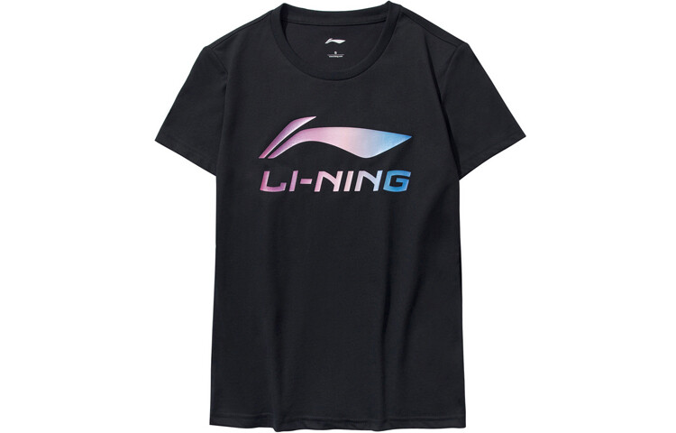 

Футболка женская из коллекции Sports Fashion, черная Lining