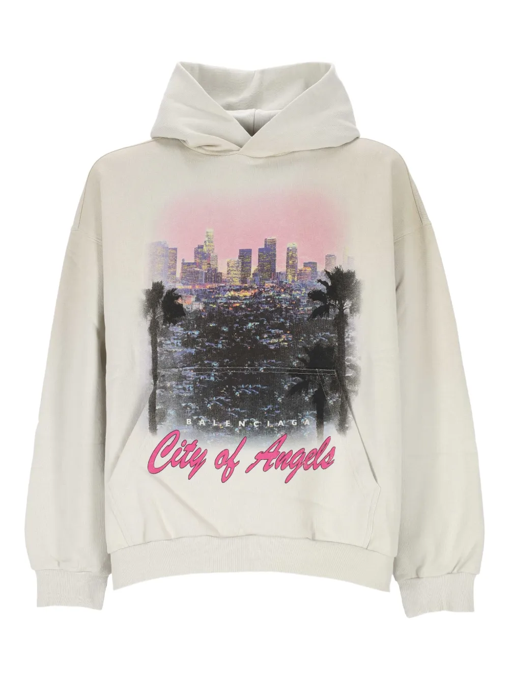 

Худи с принтом City of Angels BALENCIAGA, нейтральный