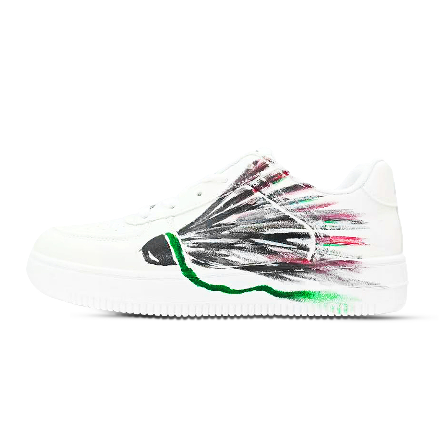 

WARRIOR Кроссовки для скейтбординга низкие унисекс Coverage Abrasion Resistant, Breathable черно-белые