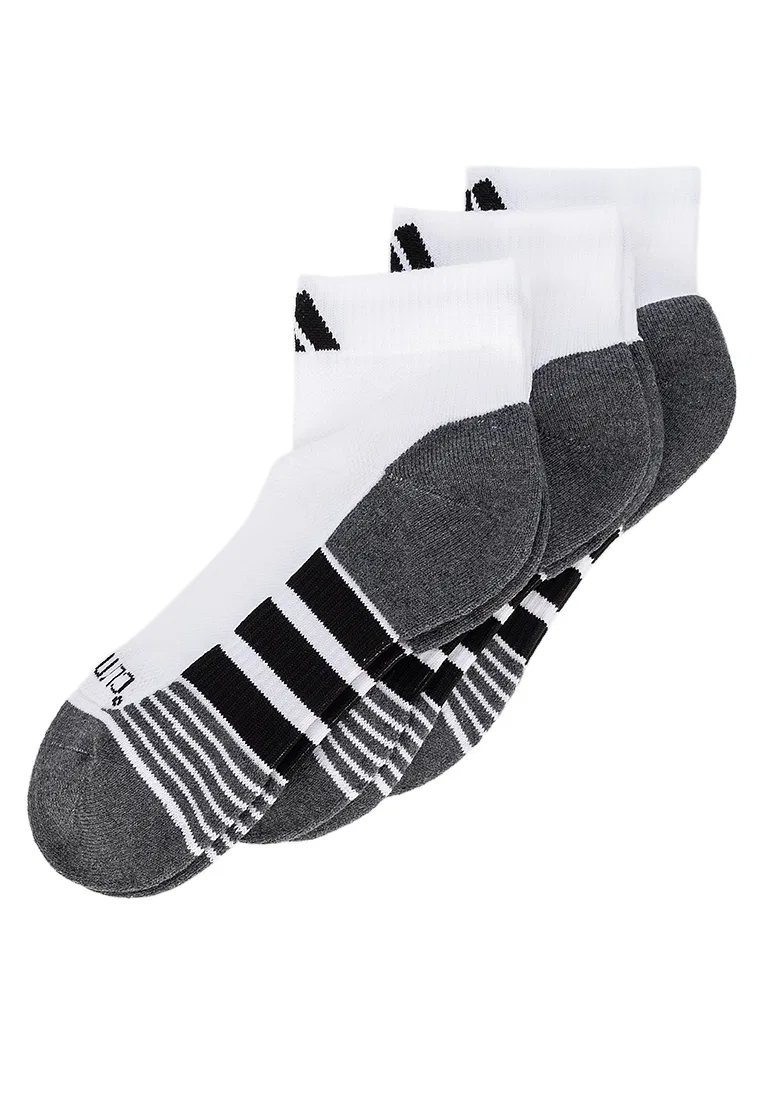 Носки спортивные, с защитой пятки и носка, Climacool, 3 пары Adidas, белый/черный